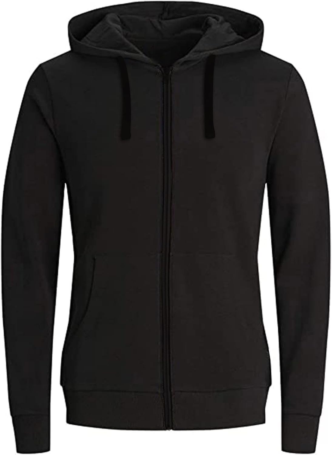 Mens Hoodie Hip Hop Athletic Hoodies Sport Sweatshirt Fashion Solid Color Fleece Pullover